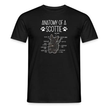 Scottish Terrier Scottie Hund - Männer T-Shirt - Schwarz - Vorne - AI Model Male 178 light (178cm)