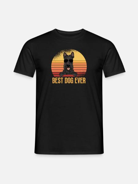 Scottish Terrier Scottie Dog - Men's T-Shirt - black