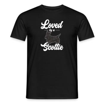 Scottish Terrier Scottie Hund - Männer T-Shirt - Schwarz - Vorne - AI Model Male 178 light (178cm)