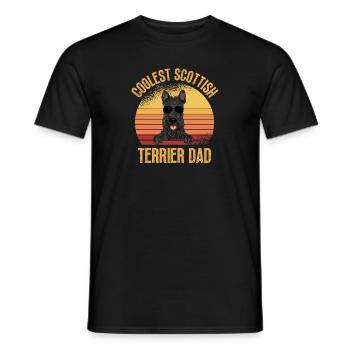 Scottish Terrier Scottie Hund - Männer T-Shirt - Schwarz - Vorne - AI Model Male 178 light (178cm)