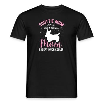 Scottish Terrier Scottie Hund - Männer T-Shirt - Schwarz - Vorne - AI Model Male 178 light (178cm)