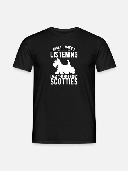 Scottish Terrier Scottie Dog - Men's T-Shirt - black