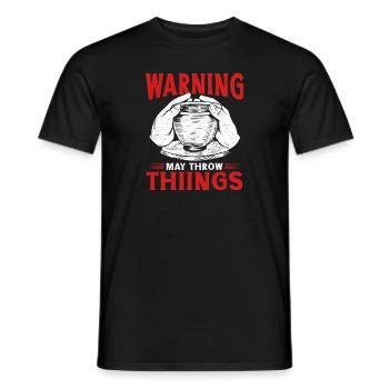 Töpferei Töpfern Töpfer Künstler Lehm - Männer T-Shirt - Schwarz - Vorne - AI Model Male 178 light (178cm)
