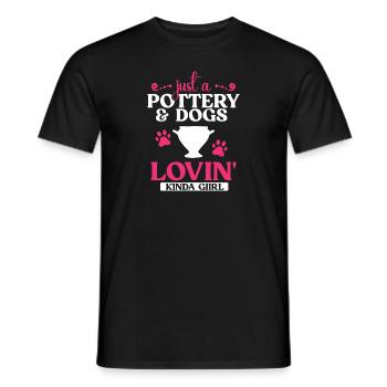 Töpferei Töpfern Töpfer Künstler Lehm - Männer T-Shirt - Schwarz - Vorne - AI Model Male 178 light (178cm)