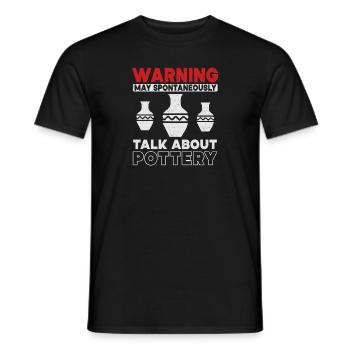 Poterie Poterie Artiste de poterie Argile - T-shirt homme - noir - Devant - AI Model Male 178 light (178cm)