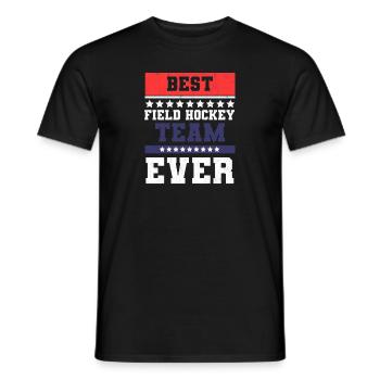 Best Field Hockey Team Ever American Flag Goalkeep - Männer T-Shirt - Schwarz - Vorne - AI Model Male 178 light (178cm)