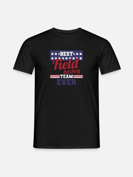 American Flag Player Sports Best Field Hockey Team - Männer T-Shirt - Schwarz