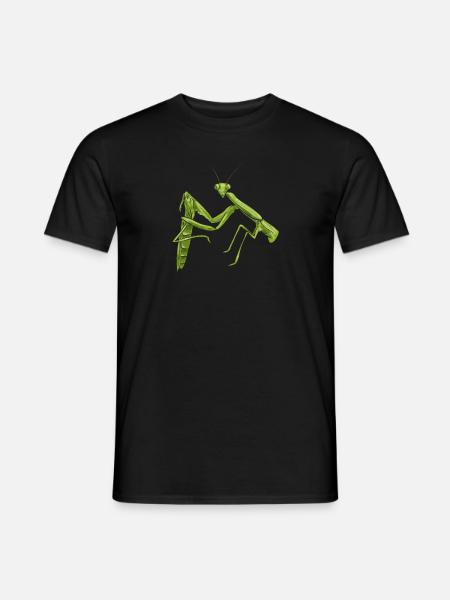 Gottesanbeterin Insektensammler Entomologe - Männer T-Shirt - Schwarz