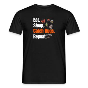Insect collectors, insects, beetle lovers, entomologists - Men's T-Shirt - black - Front - AI Model Male 178 light (178cm)