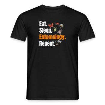 Insect collectors, insects, beetle lovers, entomologists - Men's T-Shirt - black - Front - AI Model Male 178 light (178cm)