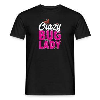 Collectionneur d’insectes Insectes, Amateur de coléoptères, Entomologiste - T-shirt homme - noir - Devant - AI Model Male 178 light (178cm)