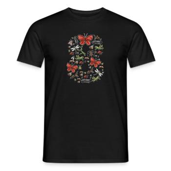 Collectionneurs d’insectes, insectes, amateurs de coléoptères, entomologistes - T-shirt homme - noir - Devant - AI Model Male 178 light (178cm)