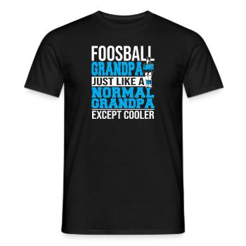 Cool Foosball Grandfather Table Soccer Player Men - Männer T-Shirt - Schwarz - Vorne - AI Model Male 178 light (178cm)