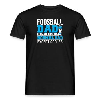 Funny Foosball Dad Men Table Soccer Player - Männer T-Shirt - Schwarz - Vorne - AI Model Male 178 light (178cm)