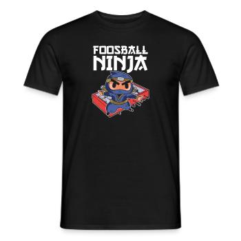 Foosball Ninja Table Soccer Foosball Cool Player - Männer T-Shirt - Schwarz - Vorne - AI Model Male 178 light (178cm)