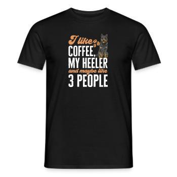 Australian Cattle Dog Red Blue Heeler - Männer T-Shirt - Schwarz - Vorne - AI Model Male 178 light (178cm)