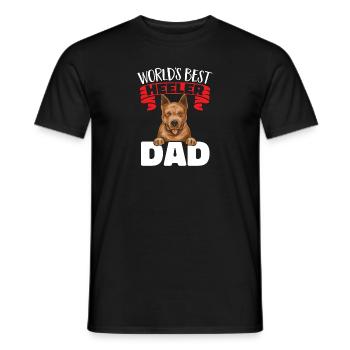Australian Cattle Dog Red Blue Heeler - Männer T-Shirt - Schwarz - Vorne - AI Model Male 178 light (178cm)