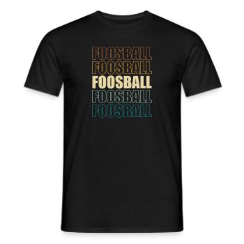 Retro Table Soccer Player Vintage Foosball - Männer T-Shirt - Schwarz - Vorne - AI Model Male 178 light (178cm)