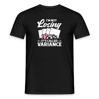 Poker Aces Spades I'm Not Losing It's Called Varia - Men's T-Shirt - black - Front - AI Model Male 178 light (178cm)