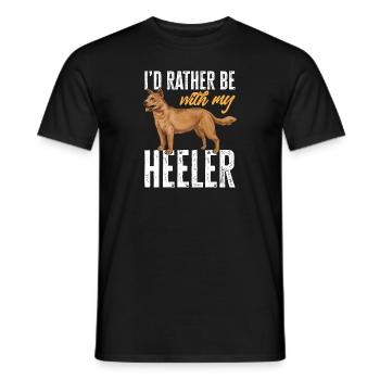Australian Cattle Dog Red Blue Heeler - Männer T-Shirt - Schwarz - Vorne - AI Model Male 178 light (178cm)