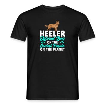 Australian Cattle Dog Red Blue Heeler - Männer T-Shirt - Schwarz - Vorne - AI Model Male 178 light (178cm)