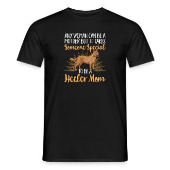 Australian Cattle Dog Red Blue Heeler - Men's T-Shirt - black - Front - AI Model Male 178 light (178cm)