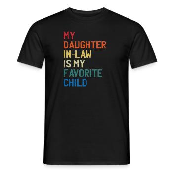 Meine Schwiegertochter: Das LieblingskindFamilienliebe - Männer T-Shirt - Schwarz - Vorne - AI Model Male 178 light (178cm)