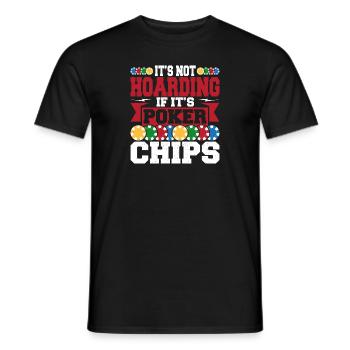Aces Spades Flop It's Not Hoarding If It's Poker C - Men's T-Shirt - black - Front - AI Model Male 178 light (178cm)