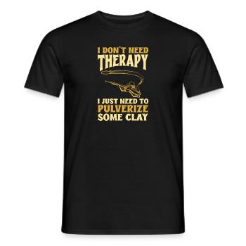 Trapschießen Skeet Tontaubenschießen - Männer T-Shirt - Schwarz - Vorne - AI Model Male 178 light (178cm)