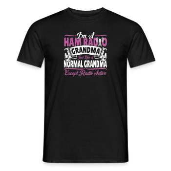 Signal Femmes Amateur Radio Opérateur Fréquence - T-shirt homme - noir - Devant - AI Model Male 178 light (178cm)