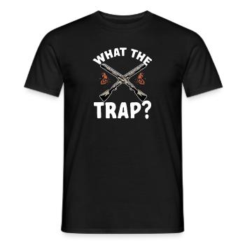Tir au piège Tir au pigeon en argile Skeet - T-shirt homme - noir - Devant - AI Model Male 178 light (178cm)