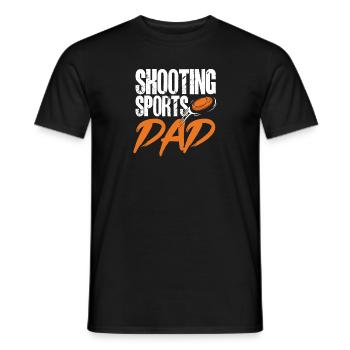 Tir au piège Tir au pigeon en argile Skeet - T-shirt homme - noir - Devant - AI Model Male 178 light (178cm)