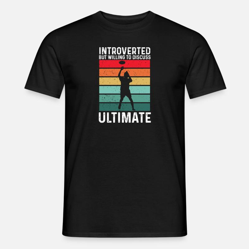 Ultimate Frisbee Throwing Disc - Men's T-Shirt - black