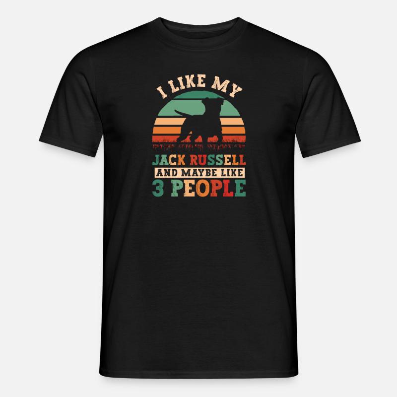 Jack Russell Terrier - Männer T-Shirt - Schwarz