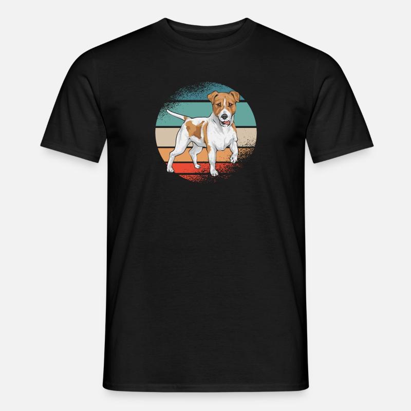 Jack Russell Terrier - Männer T-Shirt - Schwarz