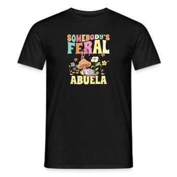 Somebody's Feral Abuela Opossum Spanish Grandma - Männer T-Shirt - Schwarz - Vorne - AI Model Male 178 light (178cm)