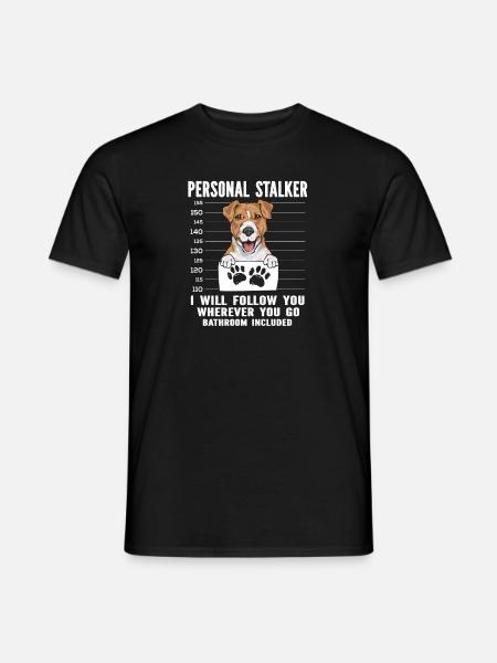 Jack Russell Terrier - Männer T-Shirt - Schwarz