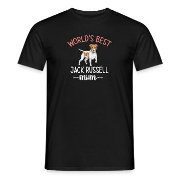 Jack Russell Terrier - Men's T-Shirt - black - Front - AI Model Male 178 light (178cm)