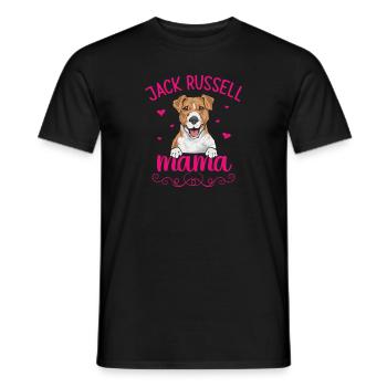 Jack Russell Terrier - T-shirt homme - noir - Devant - AI Model Male 178 light (178cm)