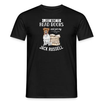 Jack Russell Terrier - Men's T-Shirt - black - Front - AI Model Male 178 light (178cm)