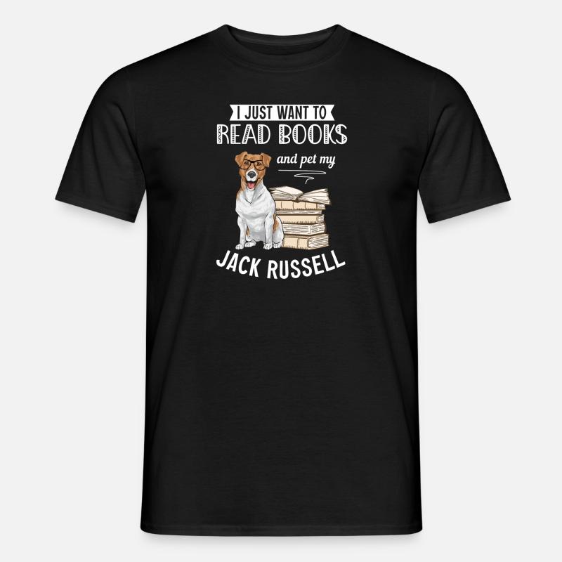 Jack Russell Terrier - Männer T-Shirt - Schwarz