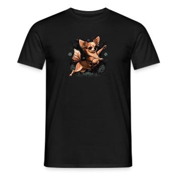 Chihuahua | Ballerina | Ballett | Tanz | Tanzen | - Männer T-Shirt - Schwarz - Vorne - AI Model Male 178 light (178cm)