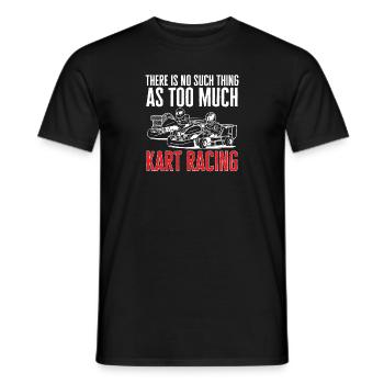Go Kart Racing Karting Karting - Men's T-Shirt - black - Front - AI Model Male 178 light (178cm)