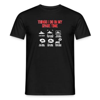 Go Kart Rennen Kartsport Karting - Männer T-Shirt - Schwarz - Vorne - AI Model Male 178 light (178cm)
