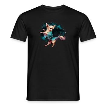 Chihuahua | Ballerina | Ballet | Dance | Dancing | - Männer T-Shirt - Schwarz - Vorne - AI Model Male 178 light (178cm)