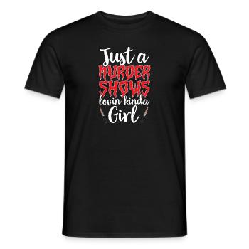 Wahre Verbrechen Podcaster True Crime Podcast - Men's T-Shirt - black - Front - AI Model Male 178 light (178cm)