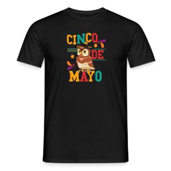 Cinco De Mayo Owl Enthusiast Birds Of Prey - T-shirt homme - noir - Devant - AI Model Male 178 light (178cm)