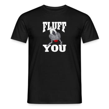 Graupapagei African Grey Parrot Papagei - Männer T-Shirt - Schwarz - Vorne - AI Model Male 178 light (178cm)
