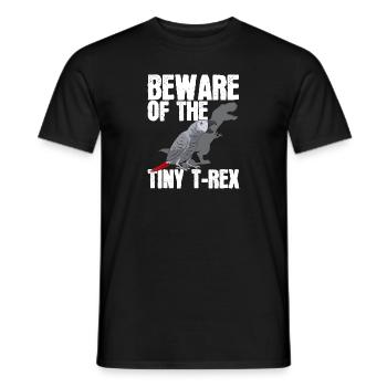 Graupapagei African Grey Parrot Papagei - Männer T-Shirt - Schwarz - Vorne - AI Model Male 178 light (178cm)