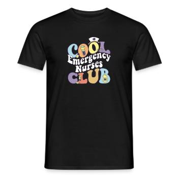 Cool Emergency Nurses Club Infirmière d’urgence autorisée - T-shirt homme - noir - Devant - AI Model Male 178 light (178cm)